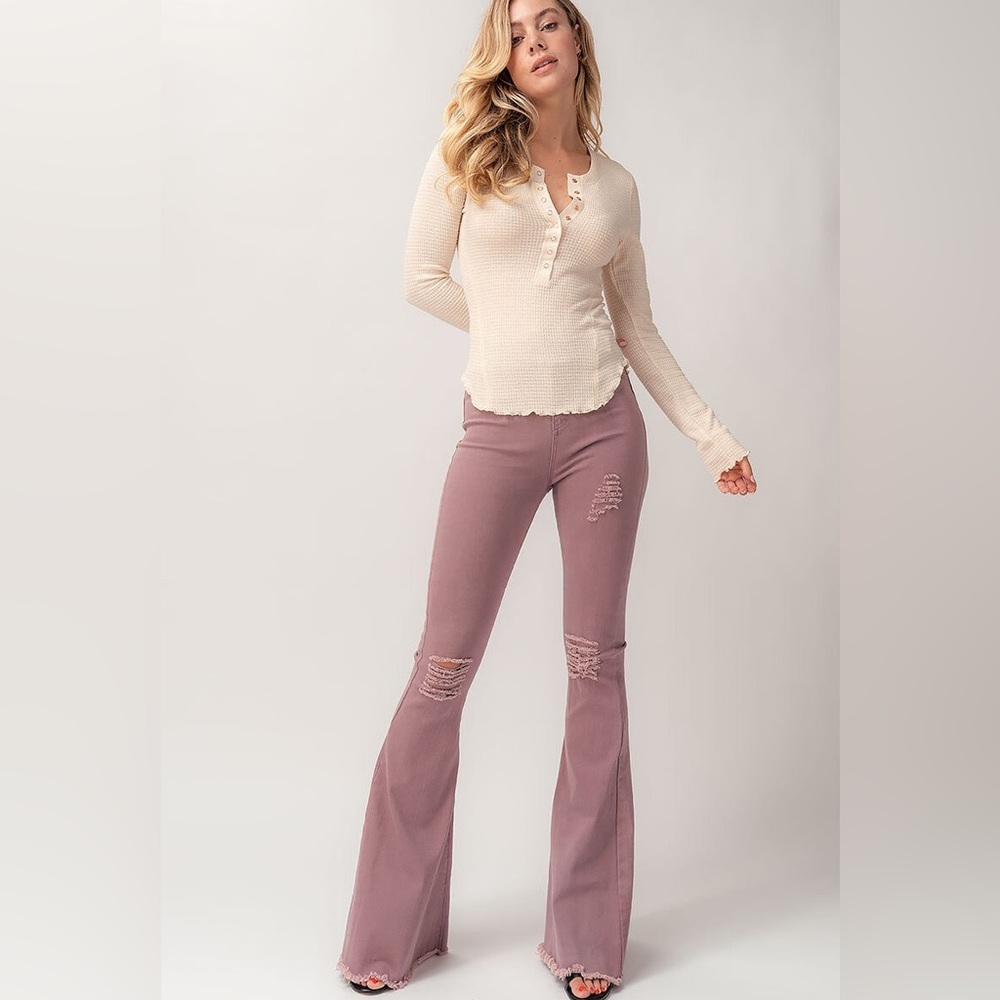 Vintage‎ Bell Bottom Purple Jeans